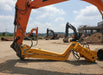 RAMEX auto-tilting vibro hammer: extension boom resting on the ground
