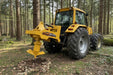 RAMEX Stumpbuster stump grinder grinding a stump in a forest clearing