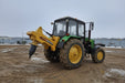 RAMEX Stumpbuster stump grinder mounted on a green tractor