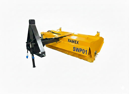 RAMEX SWP tractor sweeper in basic brush configuration, white background