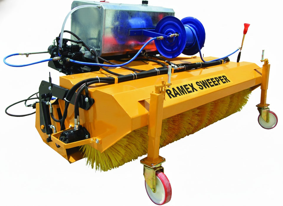 RAMEX SWP tractor sweeper with water tank and side brush
