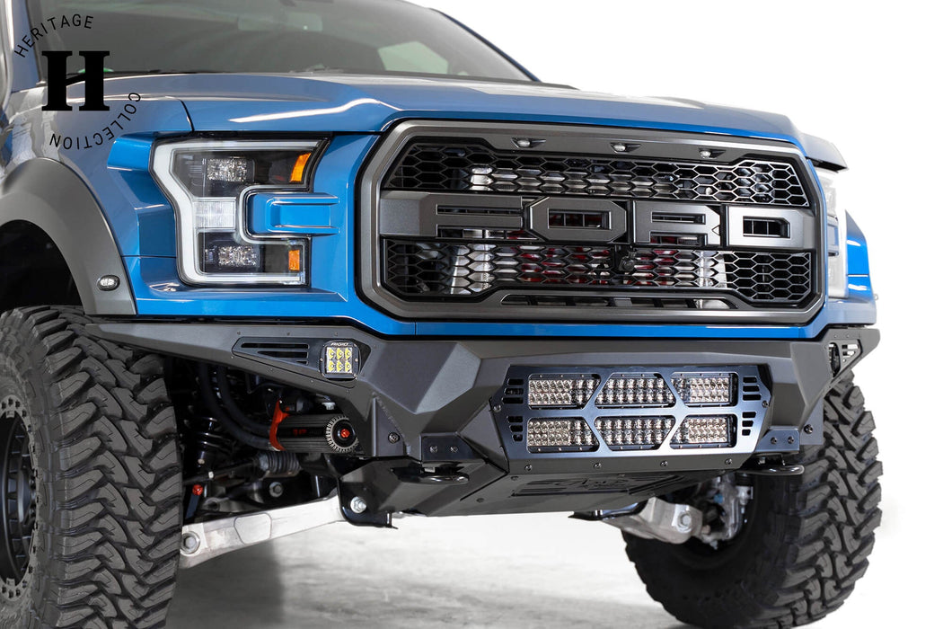 Addictive Desert Designs 2017-2020 Ford Raptor Bomber Front Bumper Dual 20" Light Bars Heritage – product view, image 1 of 6