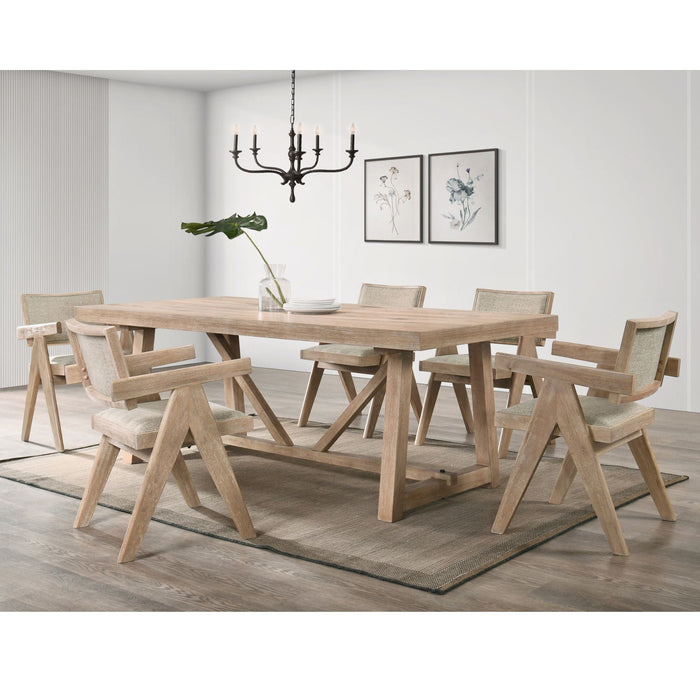 Alpine Furniture Raquel Rectangular Dining Table, Driftwood