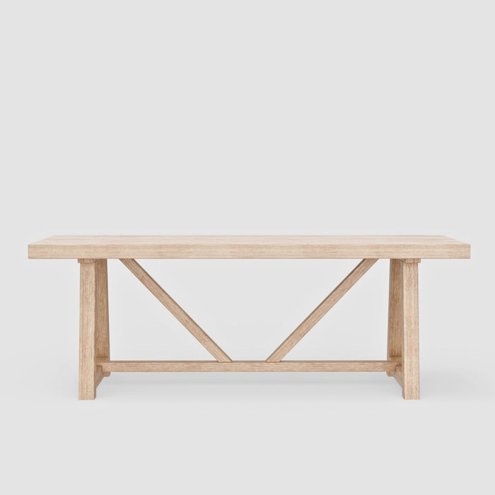 Alpine Furniture Raquel Rectangular Dining Table, Driftwood