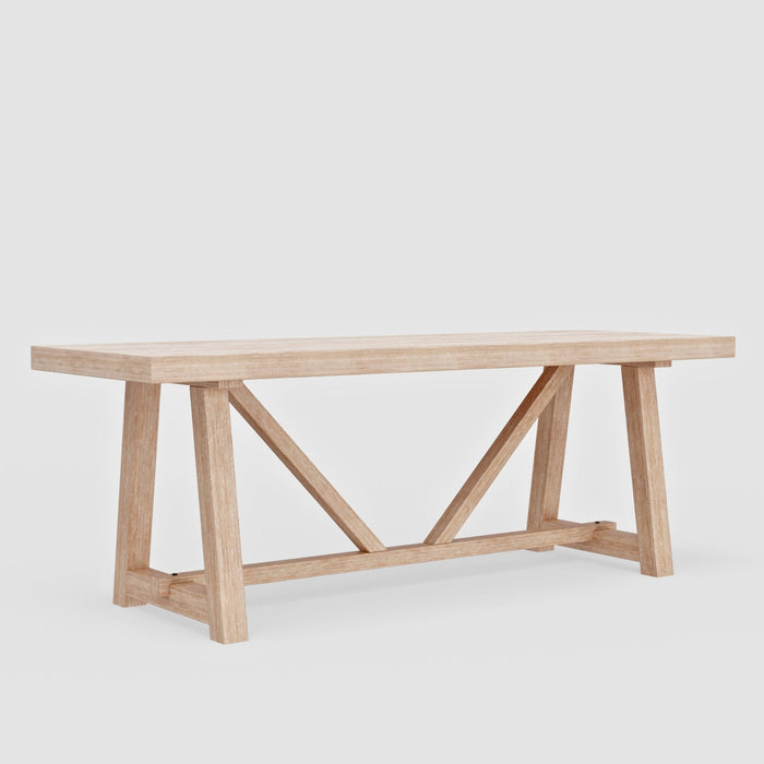 Alpine Furniture Raquel Rectangular Dining Table, Driftwood
