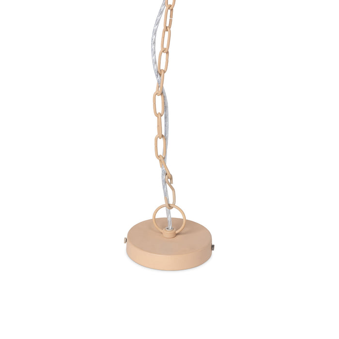 Park Hill Collection Cadence Wood Beaded Chandelier - Elegant Three-Tier Design with Natural Mango Wood and Jute Accents