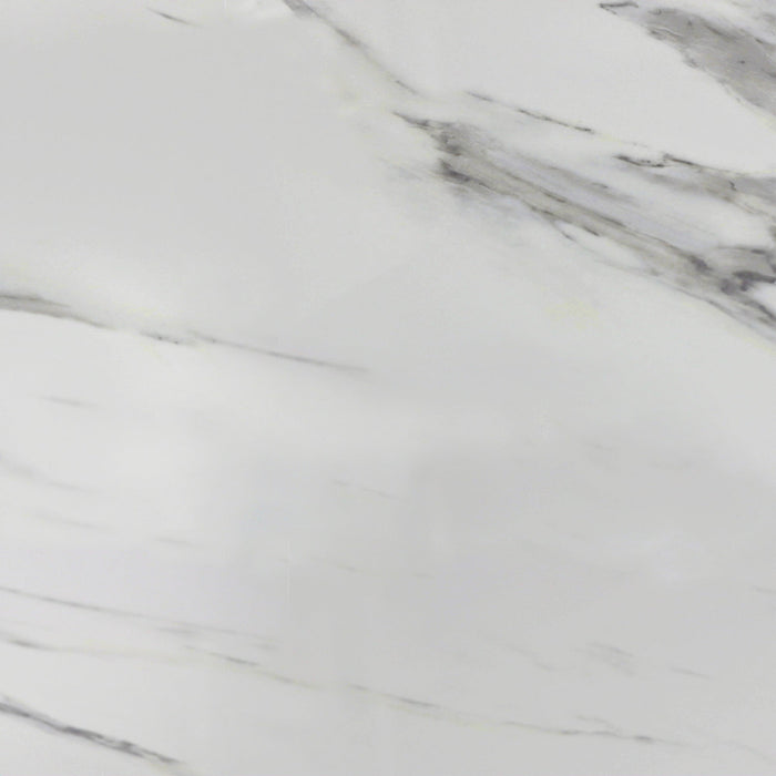 Alpine Furniture Cleo Reba Quartz Top Round Dining Table, White Wash