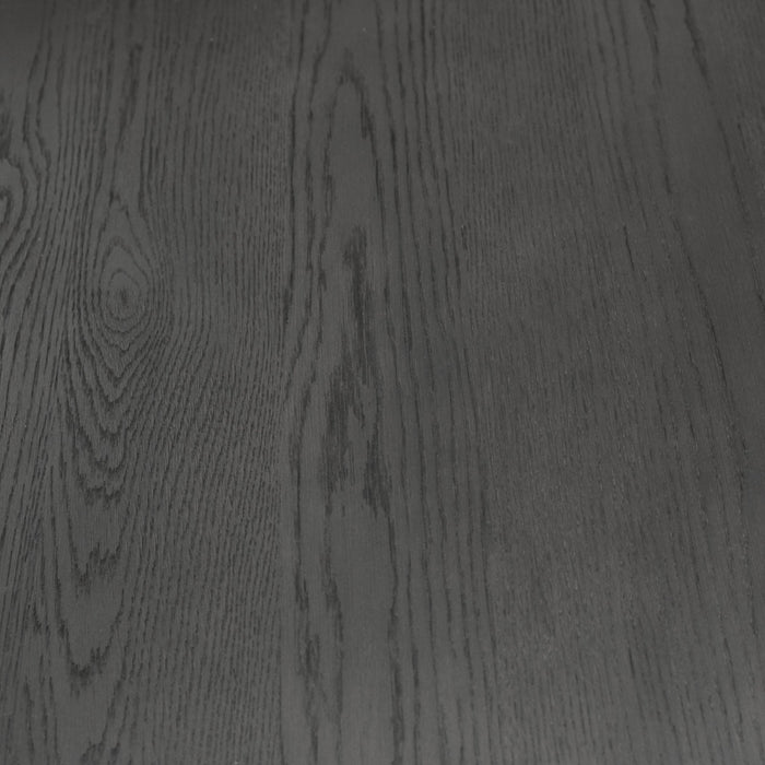 Alpine Furniture Cleo Reba Round Cocktail Table, Black