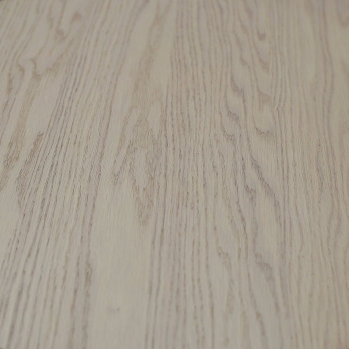 Alpine Furniture Cleo Reba Round End Table, White Wash