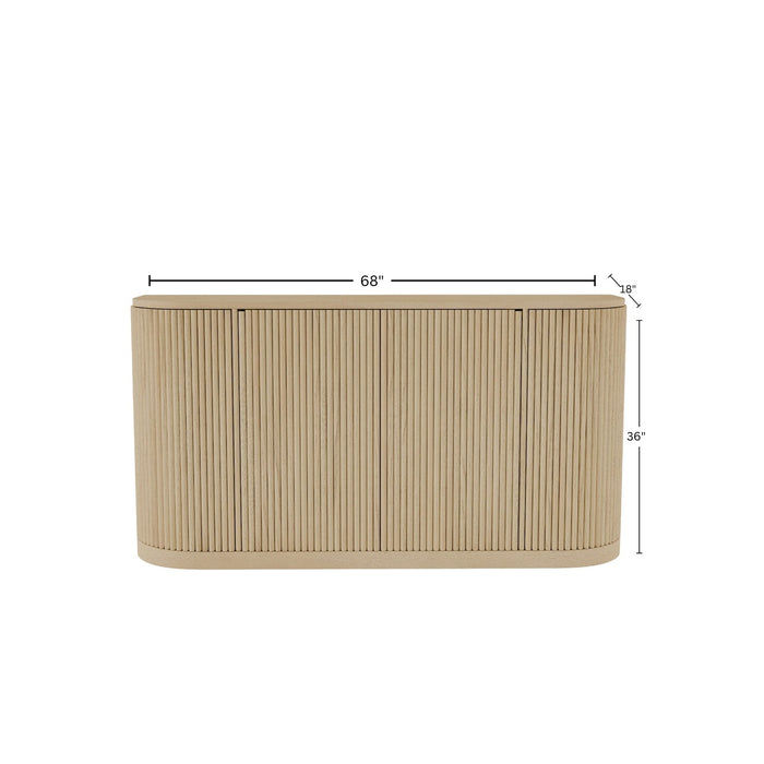 Alpine Furniture Reba Sideboard, White Wash