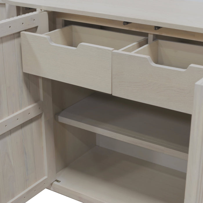 Alpine Furniture Reba Sideboard, White Wash