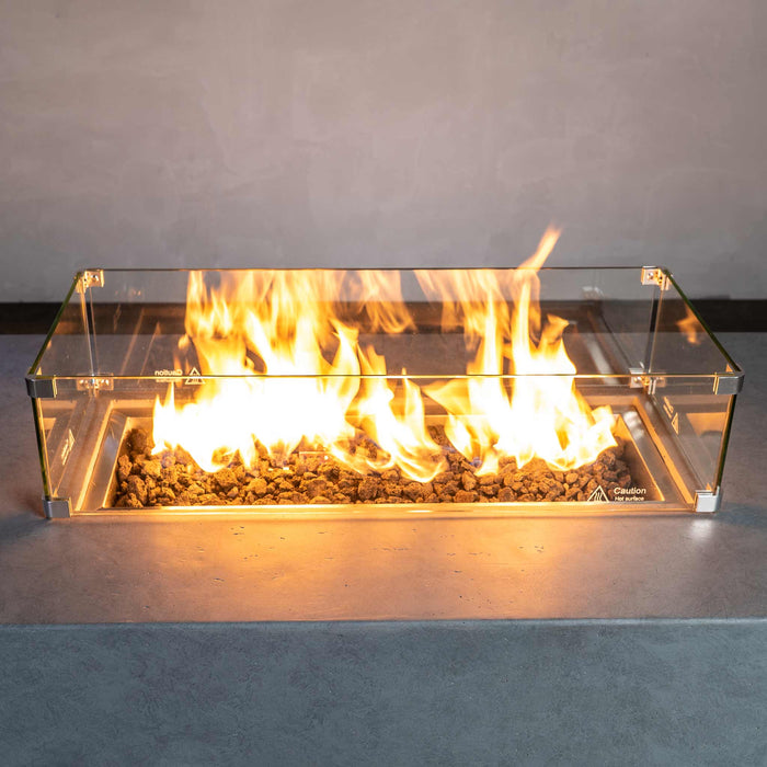 Starfire Designs Beton Rectangle Glass Wind Guard Starfire Designs