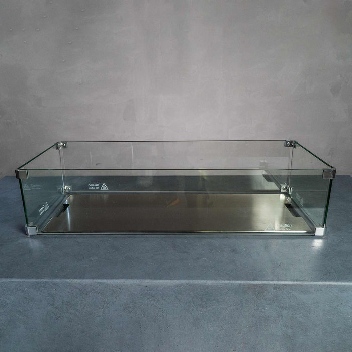 Starfire Designs Beton Rectangle Glass Wind Guard Starfire Designs