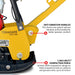 6.5 HP Honda Reverse Hydraulic Plate Compactor for Asphalt, Aggregate, Cohesive Soil Compaction - alternate view