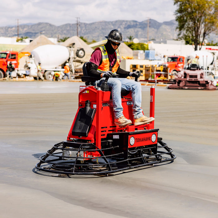 Tomahawk Power 8 Foot Ride-On Concrete Power Trowel with 35HP Vanguard Engine - Detail View 2
