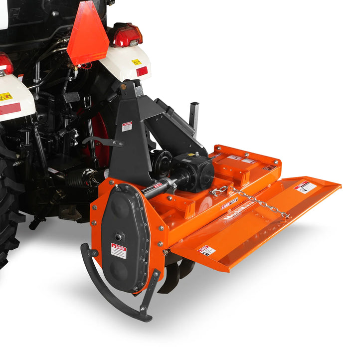 4FT 3-Point Gear Drive Rotary Tiller, 18-35HP Tractor, PTO Shaft Inclu — view 6