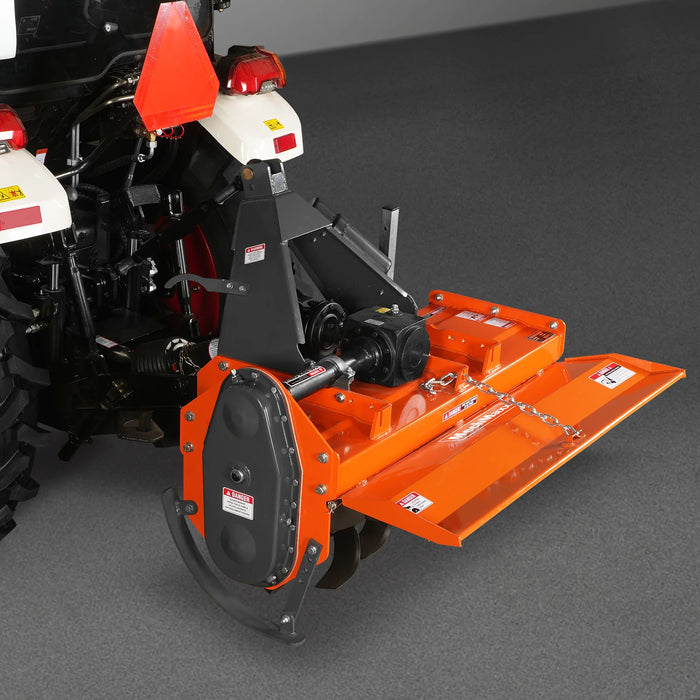 4FT 3-Point Gear Drive Rotary Tiller, 18-35HP Tractor, PTO Shaft Inclu — view 22