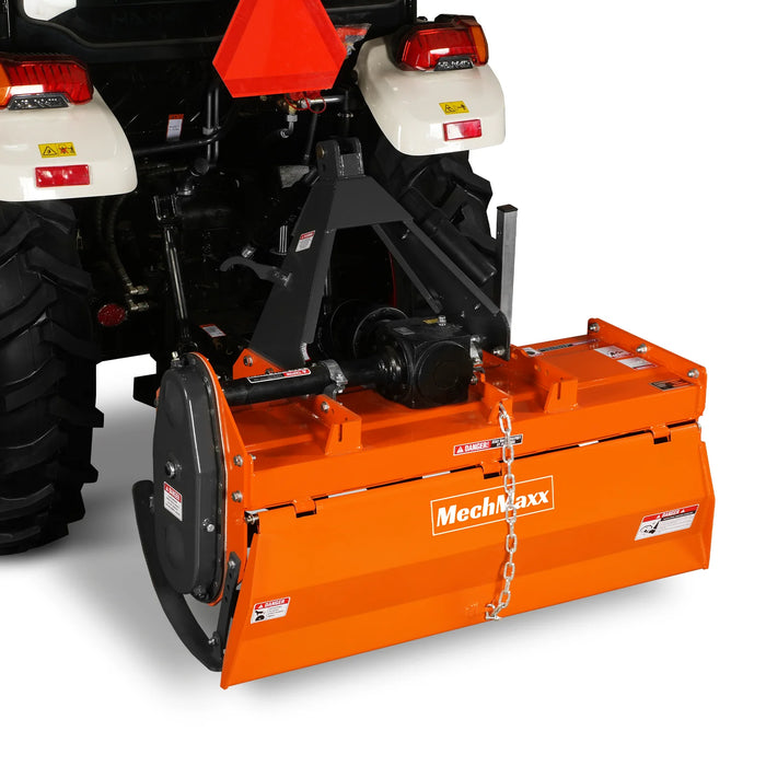 4FT 3-Point Gear Drive Rotary Tiller, 18-35HP Tractor, PTO Shaft Inclu — view 10