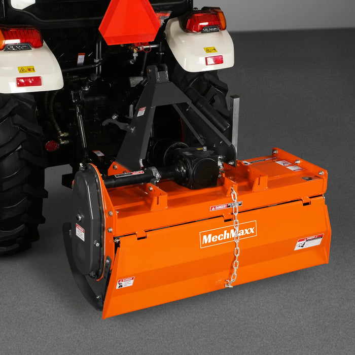 4FT 3-Point Gear Drive Rotary Tiller, 18-35HP Tractor, PTO Shaft Inclu — view 18