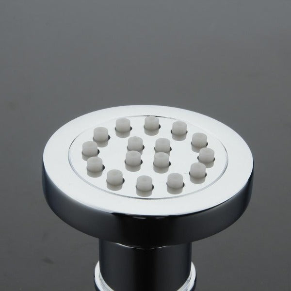 Cascada Showers Round Body Spray Jets Shower (16-Nozzle) - Solid Brass - Installation View