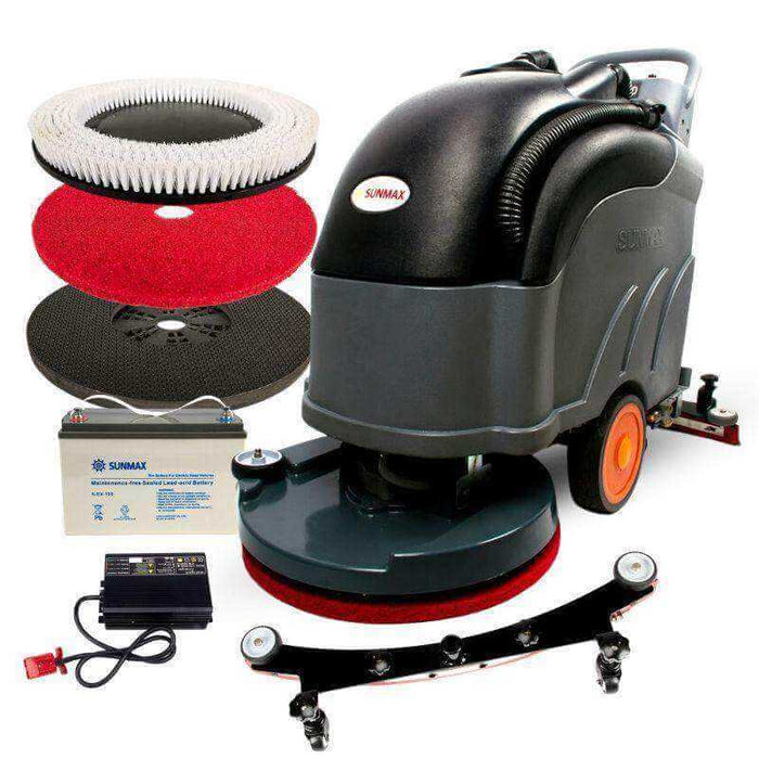 SUNMAX RT50D Self Propelled Floor Scrubber - 22" Width, 36,000 sqft/h Dryer, 22" Cleaning Width, 36,000 sqft/h