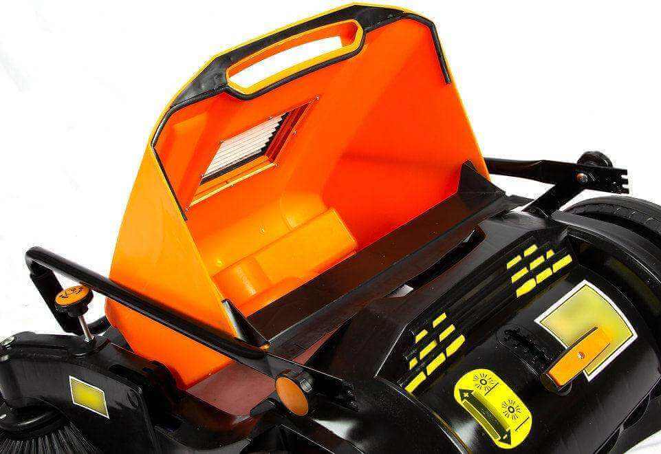 RT980 38" Dual Spin Manual Push Floor Sweeper, Up to 38000 Sqft/h Working Efficiency