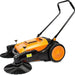 SUNMAX RT980S 38" Walk Behind Sweeper, Triple Brooms, 38000 Sqft/h Efficiency