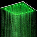 20'' or 24'' Ceiling-Mounted Chrome Rainfall Shower Faucet - side view