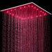 20'' or 24'' Ceiling-Mounted Chrome Rainfall Shower Faucet - angle view