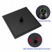 12inch 2 way Big arc Wall Mounted Matte Black Shower System with two function pressure balance Rough-in Valve Body and Trim - back view