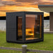 Green Vista Living SaunaLife Model G6 Pre-Assembled Outdoor Home Sauna | 5 Persons - Side View