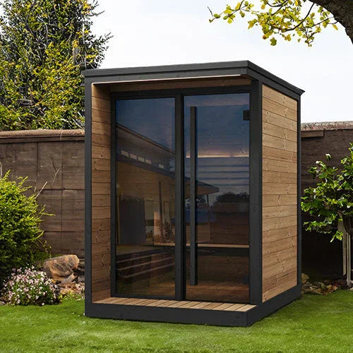 Green Vista Living SaunaLife Model GL4 Outdoor Sauna Kit | 4 Persons