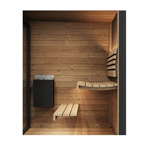 Green Vista Living SaunaLife Model GL4 Outdoor Sauna Kit | 4 Persons - Dimensions