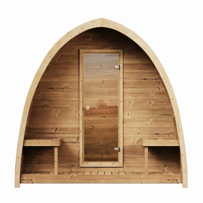 Green Vista Living SaunaLife Model G3 Outdoor Home Sauna | 6 Persons - Detail View