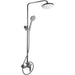 Green Vista Living SaunaLife Model R3 Barrel Shower Outdoor Living - Lifestyle View