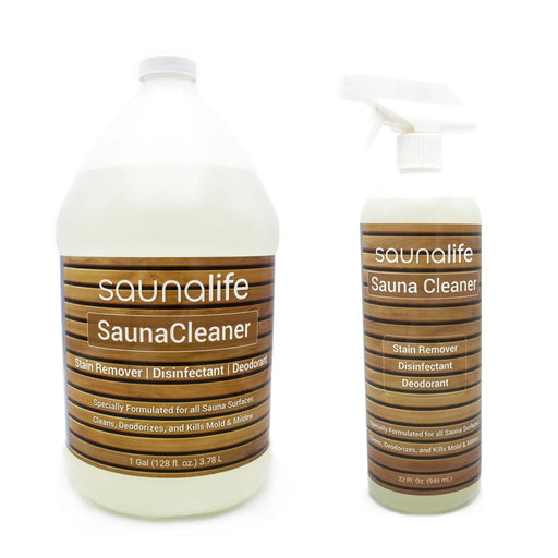 Green Vista Living SaunaLife Sauna Cleaner, Sauna Wood Cleaner, Disinfectant, and Deodorizer