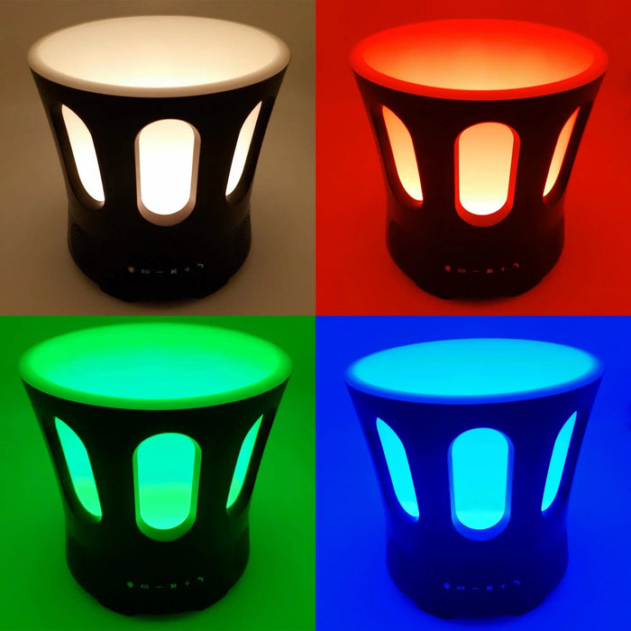 Green Vista Living SaunaLife SaunaZone Bluetooth Speaker, Sauna Bucket, with Lights - Detail View