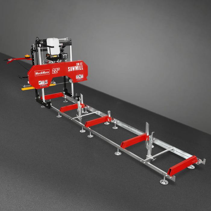 3-Point PTO Stump Grinder & 22" Portable Sawmill & Forestry Log Skidding Winch Combo,SG24 & SM22 &FW8800