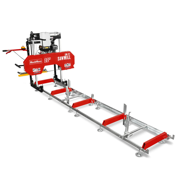 3-Point PTO Stump Grinder & 22" Portable Sawmill & Forestry Log Skidding Winch Combo,SG24 & SM22 &FW8800