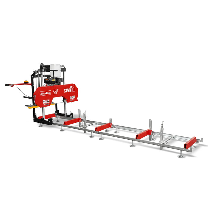 3-Point PTO Stump Grinder & 22" Portable Sawmill & Forestry Log Skidding Winch Combo,SG24 & SM22 &FW8800
