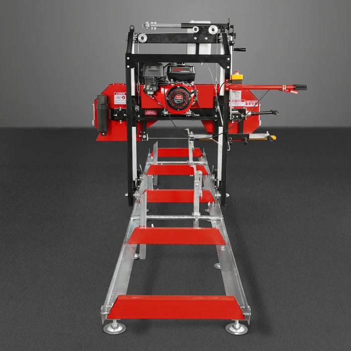 3-Point PTO Stump Grinder & 22" Portable Sawmill & Forestry Log Skidding Winch Combo,SG24 & SM22 &FW8800