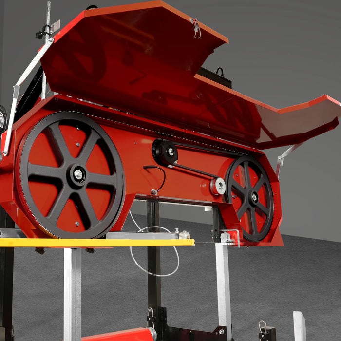 32" Portable Sawmill,  420cc 15HP DUCAR E-Start Gasoline Engine,  29" — view 11