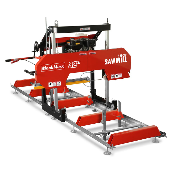 32" Portable Sawmill,  420cc 15HP DUCAR E-Start Gasoline Engine,  29" — view 25