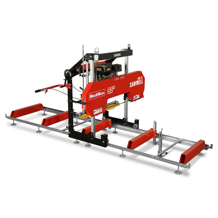 32" Portable Sawmill,  420cc 15HP DUCAR E-Start Gasoline Engine,  29" — view 23