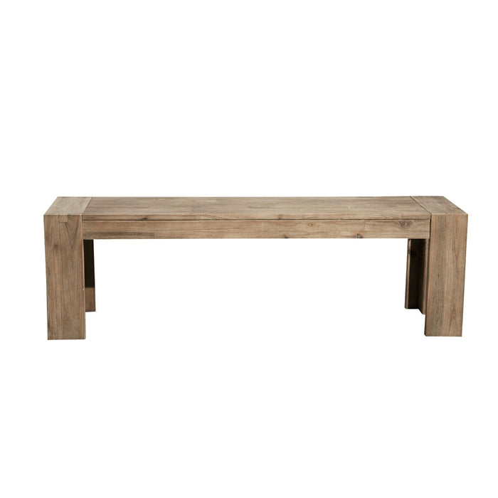 Alpine Furniture Seashore Bench, Antique Natural