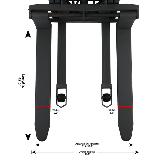 Xilin CDD15BE-118 semi-electric stacker mast and lift detail