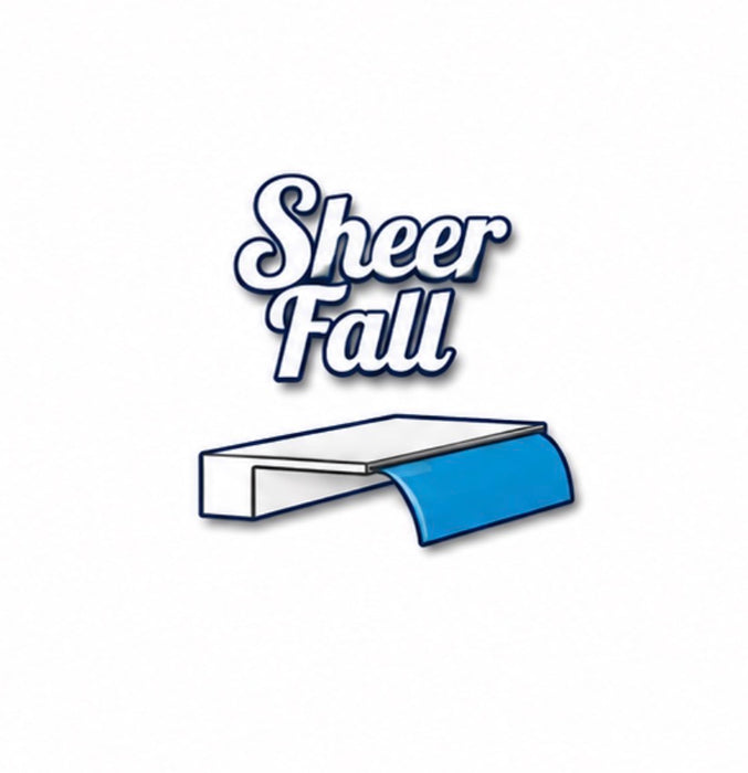 TessaRai Sheer Fall — 6" lip — ABS Pool/Wall Scupper