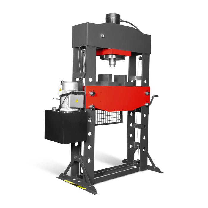 100 Ton H-Frame Electric Hydraulic Shop Press with Hand Winch,  110V M — view 21