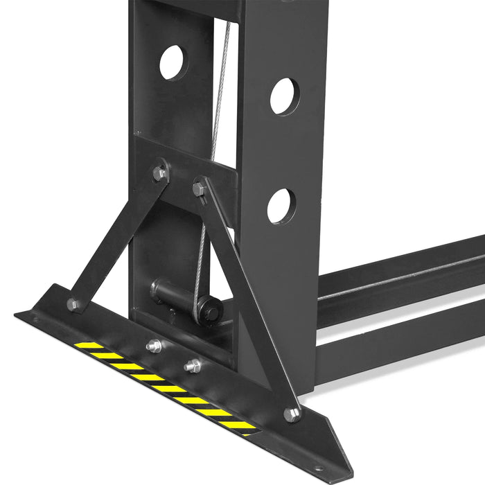 100 Ton H-Frame Electric Hydraulic Shop Press with Hand Winch,  110V M — view 16