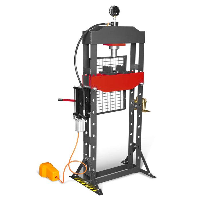 20 Ton H-Frame Air/Hydraulic Shop Press with Press Pin Kit, Fully Weld — view 25